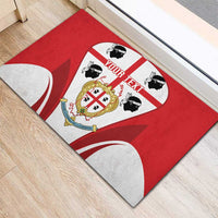 Personalised Sardinia Italy Rubber Doormat Sardegna Quattro Mori Coat Of Arms