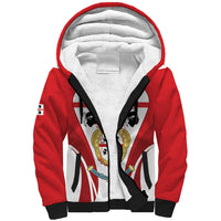 Personalised Sardinia Italy Sherpa Hoodie Sardegna Quattro Mori Coat Of Arms