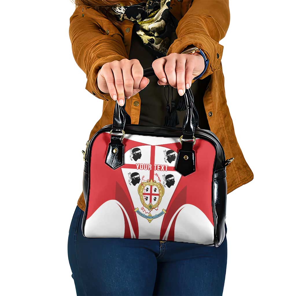 Personalised Sardinia Italy Shoulder Handbag Sardegna Quattro Mori Coat Of Arms