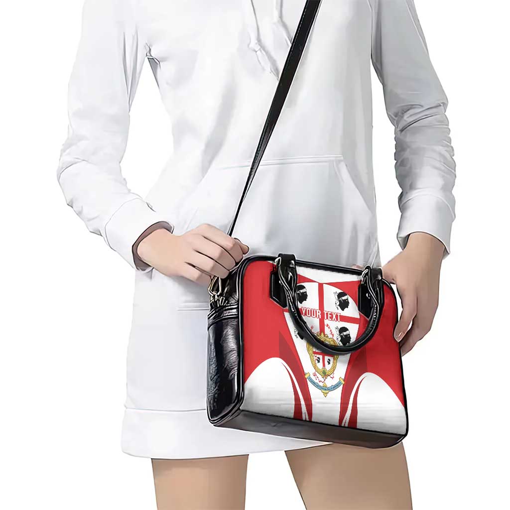 Personalised Sardinia Italy Shoulder Handbag Sardegna Quattro Mori Coat Of Arms
