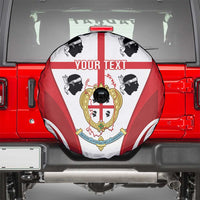 Personalised Sardinia Italy Spare Tire Cover Sardegna Quattro Mori Coat Of Arms