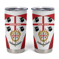 Personalised Sardinia Italy Tumbler Cup Sardegna Quattro Mori Coat Of Arms