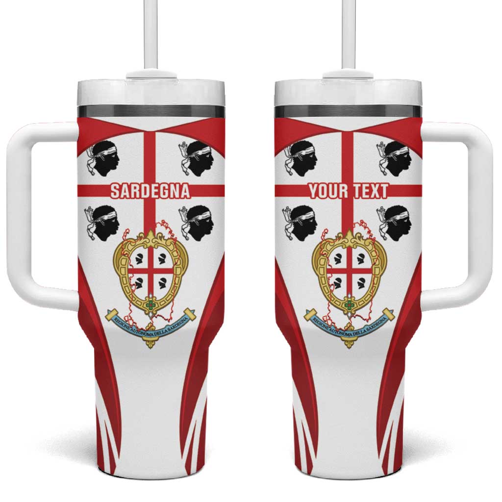 Personalised Sardinia Italy Tumbler With Handle Sardegna Quattro Mori Coat Of Arms