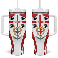 Personalised Sardinia Italy Tumbler With Handle Sardegna Quattro Mori Coat Of Arms