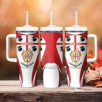 Personalised Sardinia Italy Tumbler With Handle Sardegna Quattro Mori Coat Of Arms