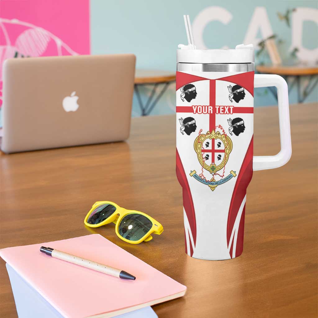 Personalised Sardinia Italy Tumbler With Handle Sardegna Quattro Mori Coat Of Arms