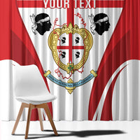 Personalised Sardinia Italy Window Curtain Sardegna Quattro Mori Coat Of Arms