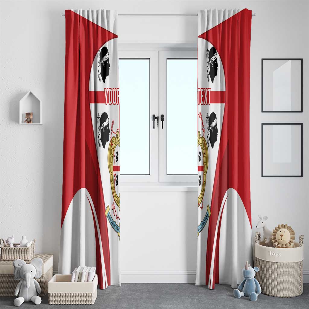 Personalised Sardinia Italy Window Curtain Sardegna Quattro Mori Coat Of Arms
