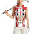 Personalised Sardinia Italy Women Sleeveless Polo Shirt Sardegna Quattro Mori Coat Of Arms