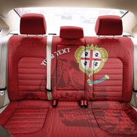 Personalised Sardinia Italy Back Car Seat Cover Sardegna Nuraghe With Falcon