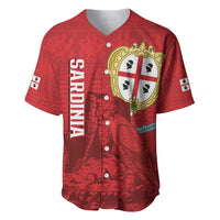 Personalised Sardinia Italy Baseball Jersey Sardegna Nuraghe With Falcon