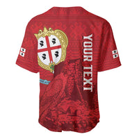 Personalised Sardinia Italy Baseball Jersey Sardegna Nuraghe With Falcon