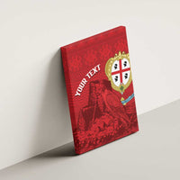 Personalised Sardinia Italy Canvas Wall Art Sardegna Nuraghe With Falcon