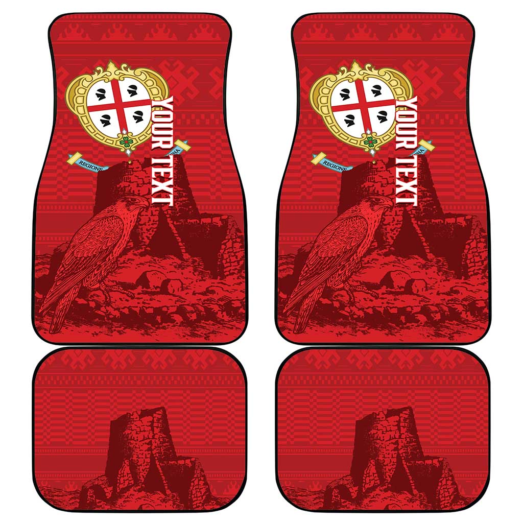 Personalised Sardinia Italy Car Mats Sardegna Nuraghe With Falcon