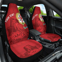 Personalised Sardinia Italy Car Seat Cover Sardegna Nuraghe With Falcon