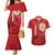 Personalised Sardinia Italy Couples Matching Mermaid Dress and Hawaiian Shirt Sardegna Nuraghe With Falcon