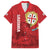 Personalised Sardinia Italy Family Matching Long Sleeve Bodycon Dress and Hawaiian Shirt Sardegna Nuraghe With Falcon