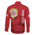 Personalised Sardinia Italy Family Matching Off The Shoulder Long Sleeve Dress and Hawaiian Shirt Sardegna Nuraghe With Falcon