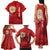 Personalised Sardinia Italy Family Matching Tank Maxi Dress and Hawaiian Shirt Sardegna Nuraghe With Falcon
