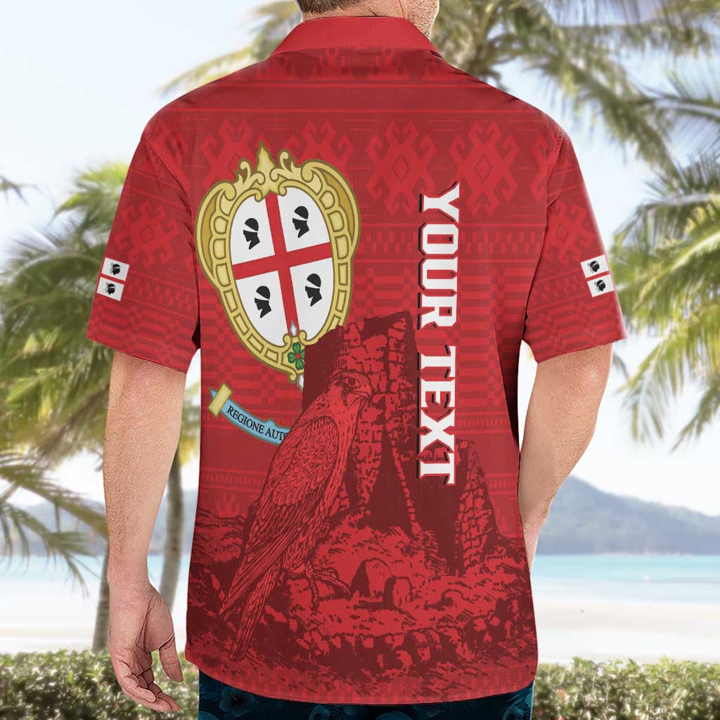 Personalised Sardinia Italy Hawaiian Shirt Sardegna Nuraghe With Falcon
