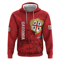 Personalised Sardinia Italy Hoodie Sardegna Nuraghe With Falcon