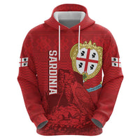 Personalised Sardinia Italy Hoodie Sardegna Nuraghe With Falcon