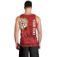 Personalised Sardinia Italy Men Tank Top Sardegna Nuraghe With Falcon