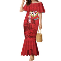 Personalised Sardinia Italy Mermaid Dress Sardegna Nuraghe With Falcon