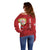 Personalised Sardinia Italy Off Shoulder Sweater Sardegna Nuraghe With Falcon