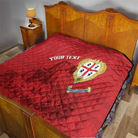 Personalised Sardinia Italy Quilt Sardegna Nuraghe With Falcon