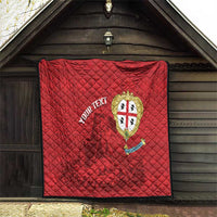 Personalised Sardinia Italy Quilt Sardegna Nuraghe With Falcon