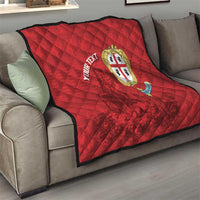 Personalised Sardinia Italy Quilt Sardegna Nuraghe With Falcon