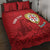 Personalised Sardinia Italy Quilt Bed Set Sardegna Nuraghe With Falcon