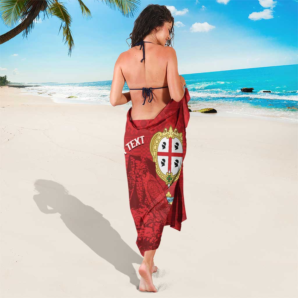 Personalised Sardinia Italy Sarong Sardegna Nuraghe With Falcon
