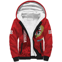 Personalised Sardinia Italy Sherpa Hoodie Sardegna Nuraghe With Falcon