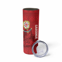 Personalised Sardinia Italy Skinny Tumbler Sardegna Nuraghe With Falcon