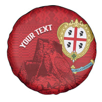 Personalised Sardinia Italy Spare Tire Cover Sardegna Nuraghe With Falcon