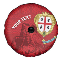 Personalised Sardinia Italy Spare Tire Cover Sardegna Nuraghe With Falcon