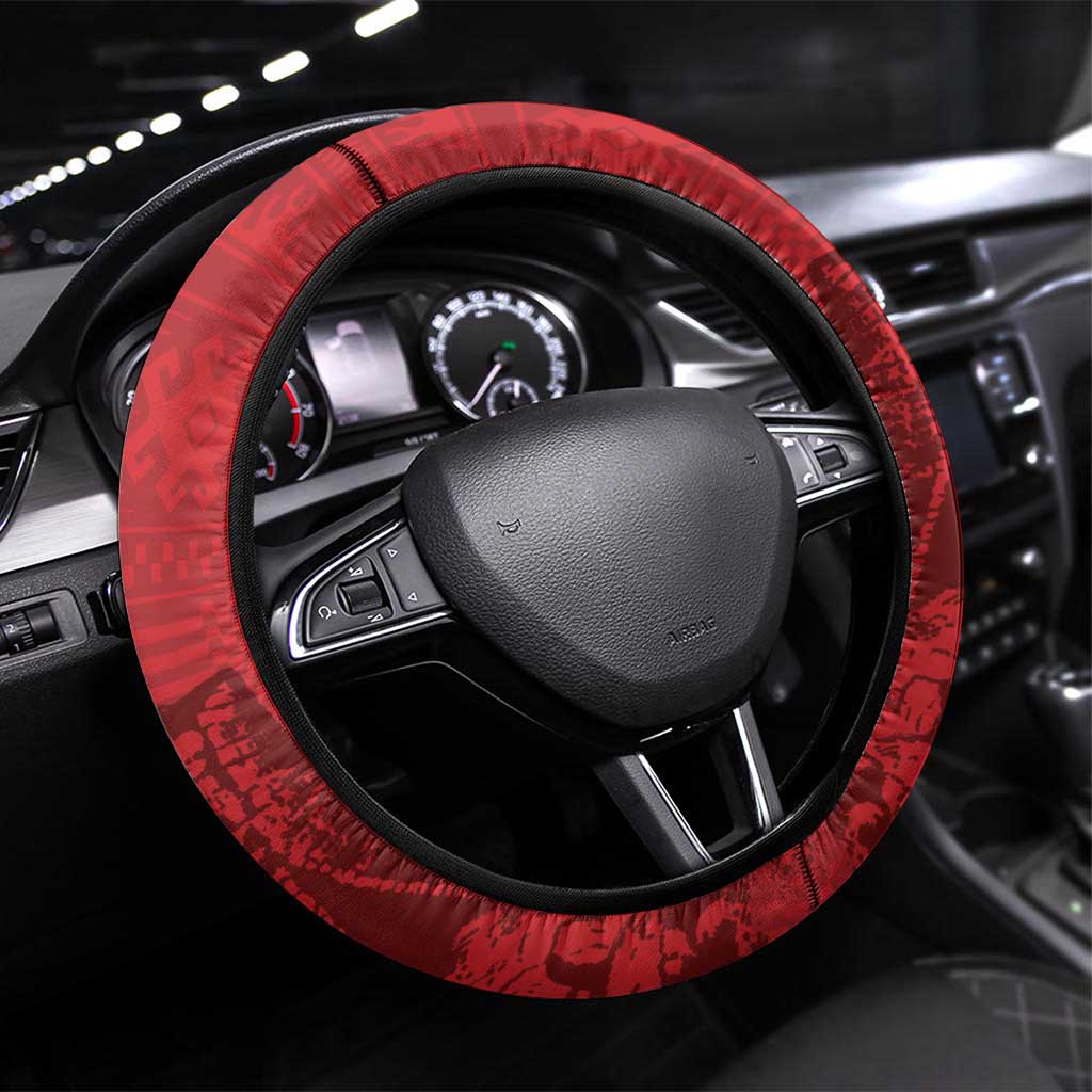 Sardinia Italy Steering Wheel Cover Sardegna Nuraghe With Falcon