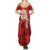 Personalised Sardinia Italy Summer Maxi Dress Sardegna Nuraghe With Falcon