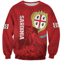 Personalised Sardinia Italy Sweatshirt Sardegna Nuraghe With Falcon