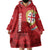 Personalised Sardinia Italy Wearable Blanket Hoodie Sardegna Nuraghe With Falcon