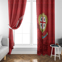 Personalised Sardinia Italy Window Curtain Sardegna Nuraghe With Falcon