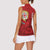 Personalised Sardinia Italy Women Sleeveless Polo Shirt Sardegna Nuraghe With Falcon
