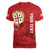Personalised Sardinia Italy Women V-Neck T-Shirt Sardegna Nuraghe With Falcon