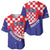 Croatia National Day Baseball Jersey Hrvatska Checkerboard With Slavic Pattern