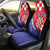Croatia National Day Car Seat Cover Hrvatska Checkerboard With Slavic Pattern