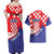 Croatia National Day Couples Matching Off Shoulder Maxi Dress and Hawaiian Shirt Hrvatska Checkerboard With Slavic Pattern