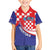 Croatia National Day Family Matching Long Sleeve Bodycon Dress and Hawaiian Shirt Hrvatska Checkerboard With Slavic Pattern