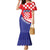 Croatia National Day Family Matching Mermaid Dress and Hawaiian Shirt Hrvatska Checkerboard With Slavic Pattern